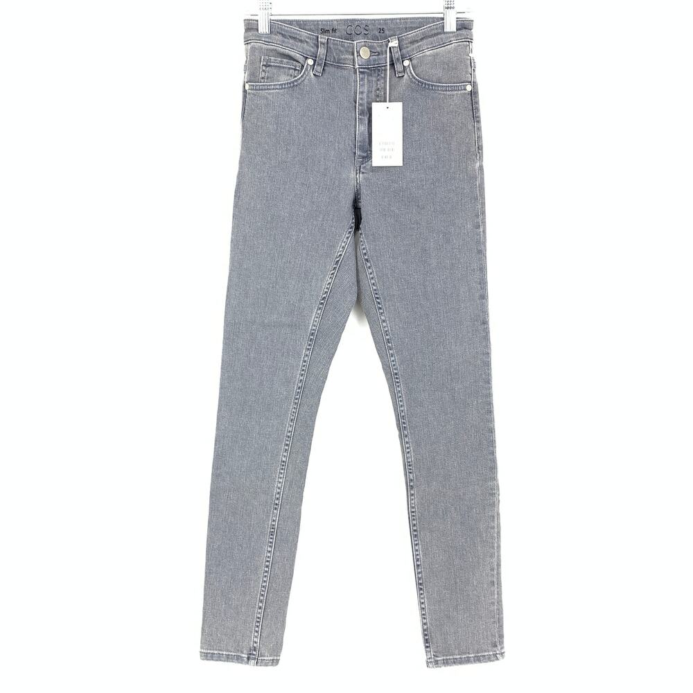 COS Jeans Women's Size 25 Slim Fit Gray Denim NEW